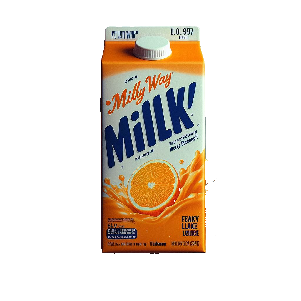 Fresh orange juice with pulp 1L milky way