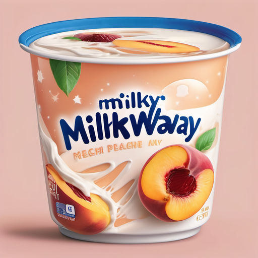  yogurt mixed with peach