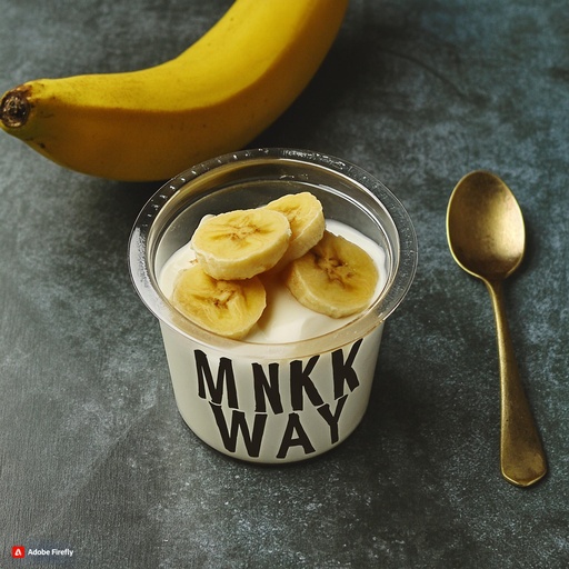  yogurt mixed with banana 