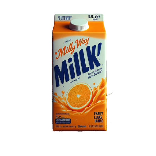 Fresh orange juice with pulp 1L milky way